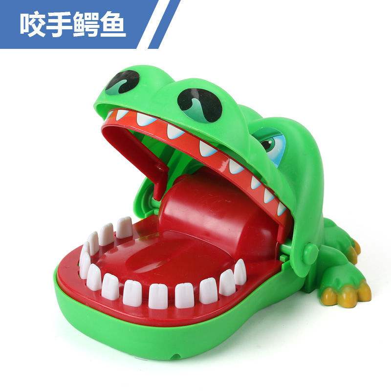 好玩的按牙齒咬手指鯊魚玩具_益智玩具