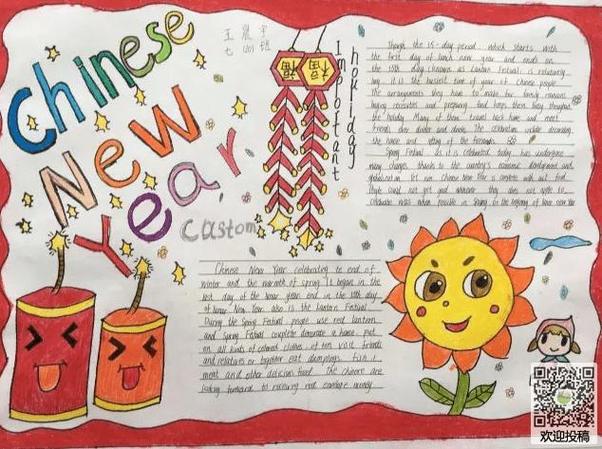 怎樣做英文海報?happynewyear英語海報怎么畫