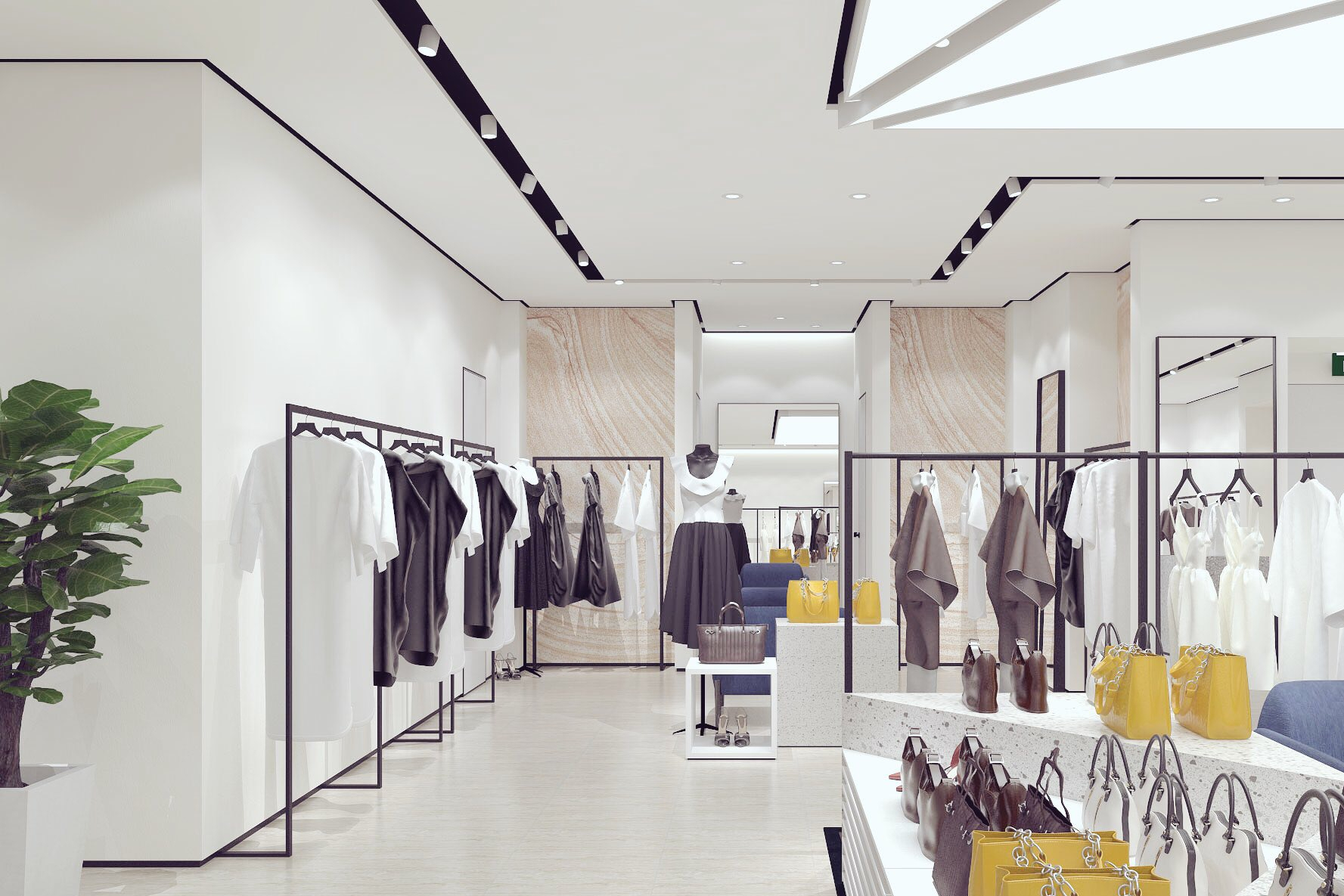大型商店賣場,怎么弄裝修使得與服裝店更協調
