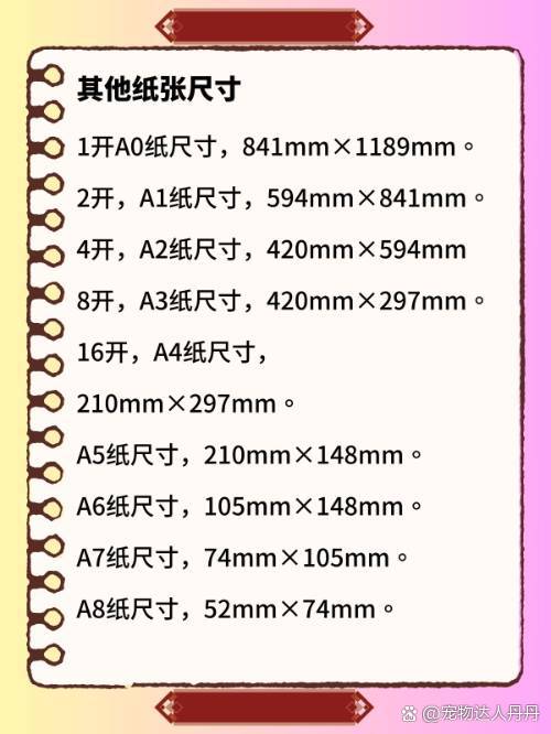 紙的大小:全開、4開、8開、16開、32開,多大?