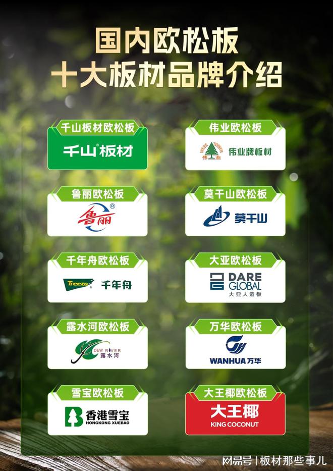 環保板材十大品牌,知道的說一說吧