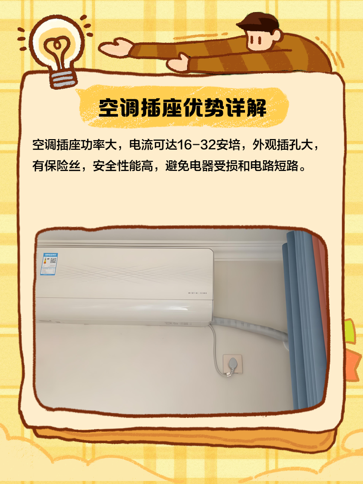 親們誰知道空調插座多高合適?