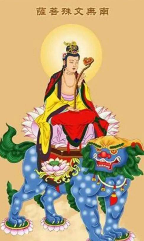 佛教中四大菩薩文殊菩薩、觀音菩薩、普賢菩薩地藏菩薩