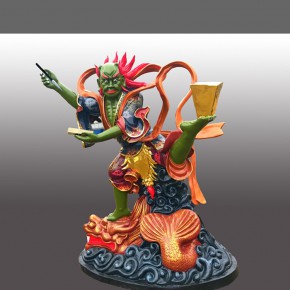 魁星神像傳說文運之神魁星踢斗神像塑造成面目猙獰魁星爺神像