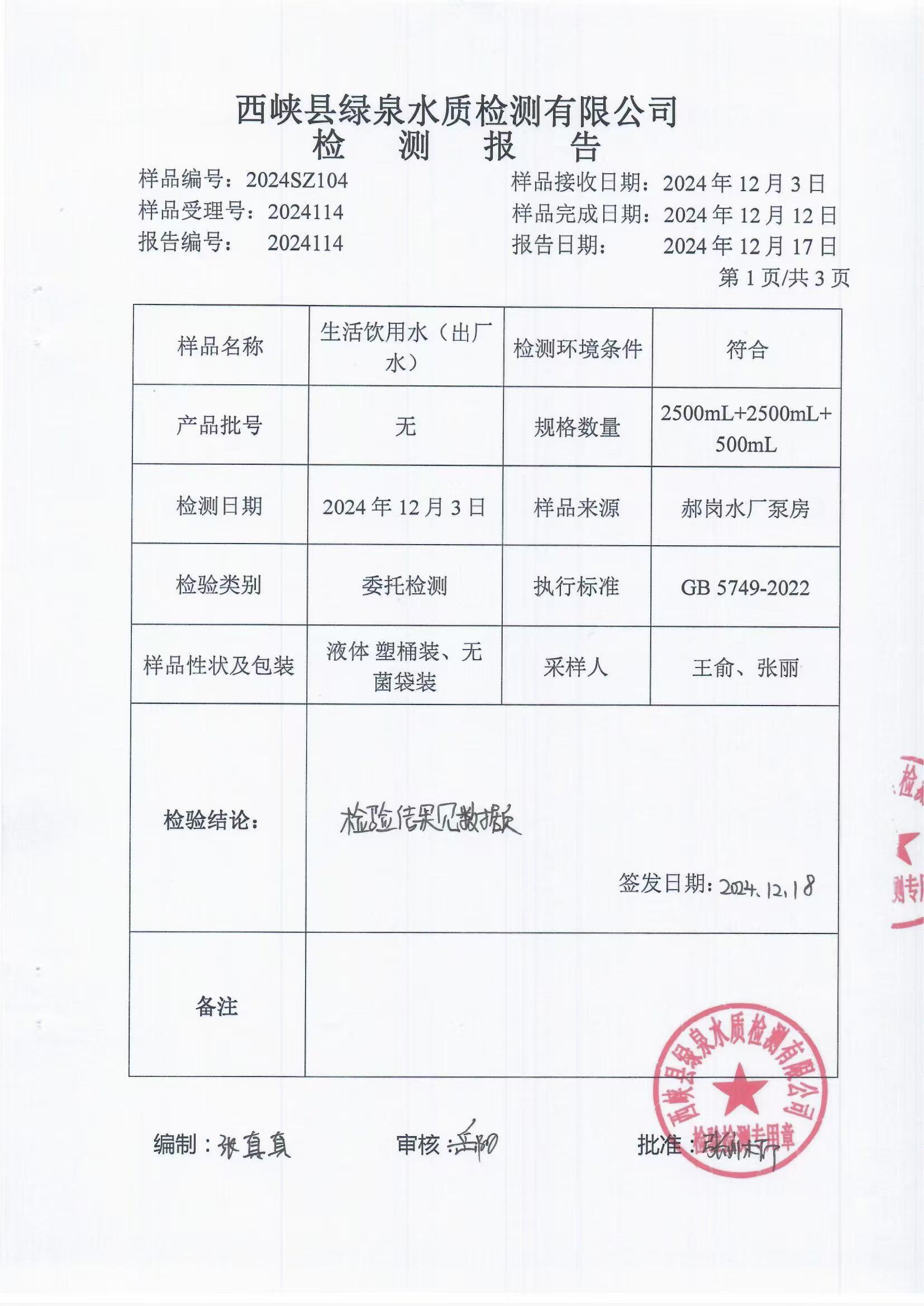 中國實驗室用水國家標準GB6682-2008檢測